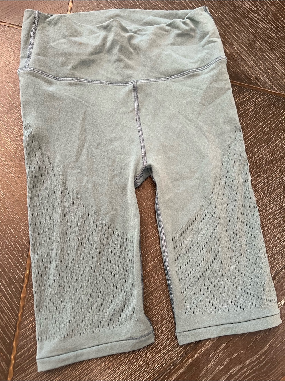 Lululemon biker shorts with cutouts
